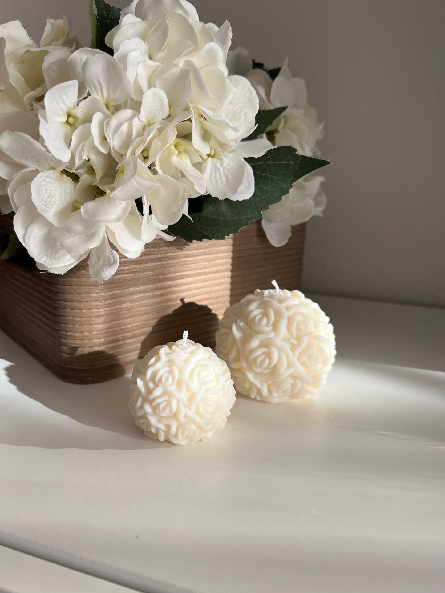 Roseball Kerzen Set