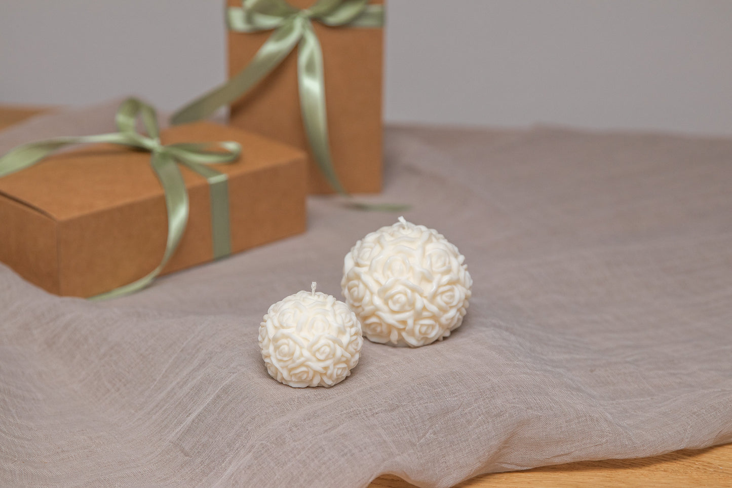 Roseball Kerzen Set