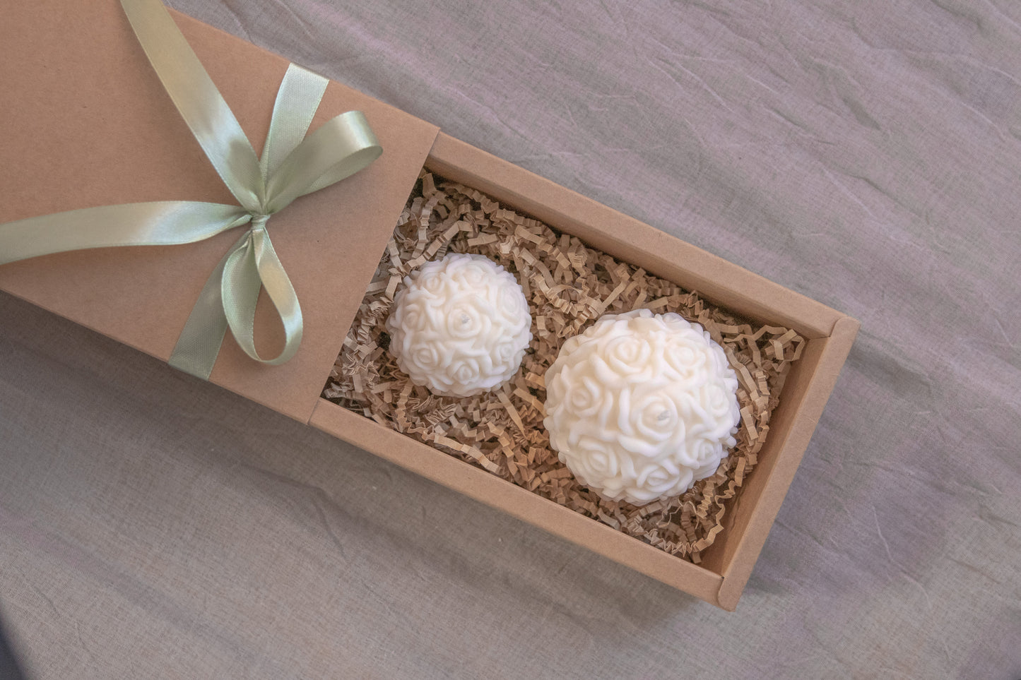 Roseball Kerzen Set