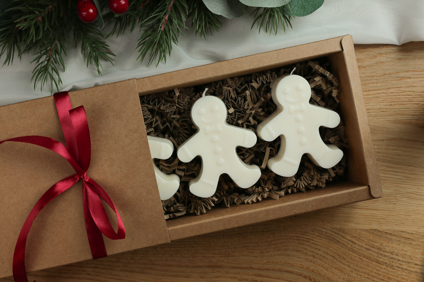Geschenkbox Gingerbread Kerzen