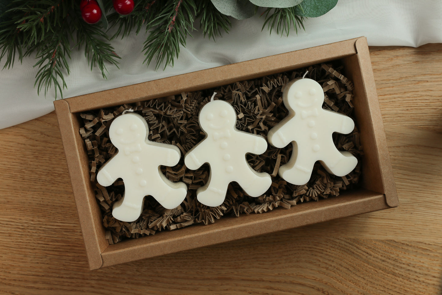 Geschenkbox Gingerbread Kerzen